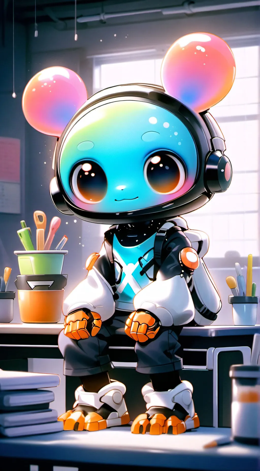 ai character: Fluffernax background