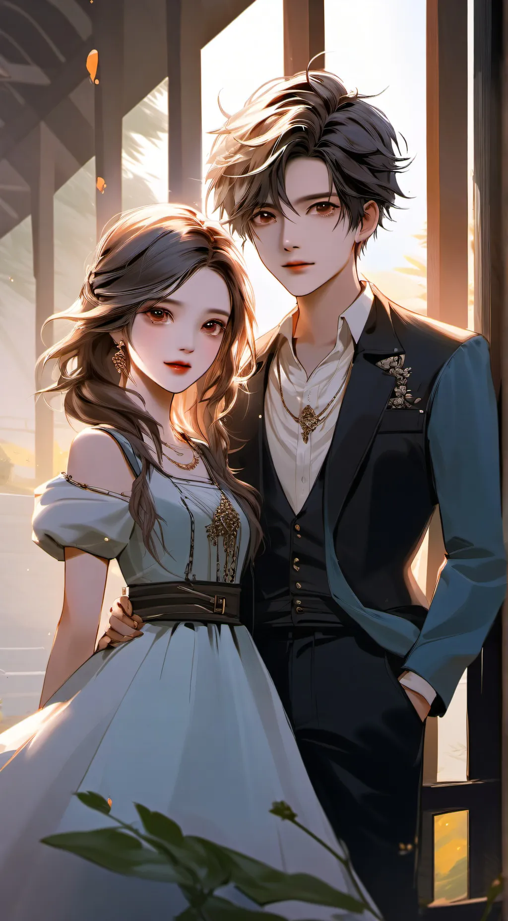 ai character: lily and grag background