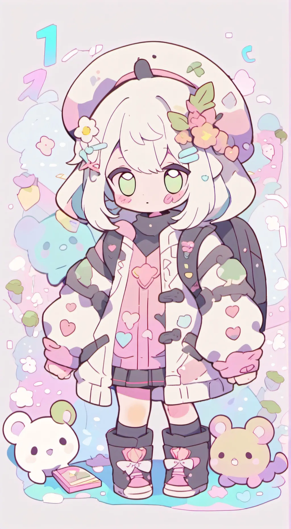 ai character: Pochi Science  background