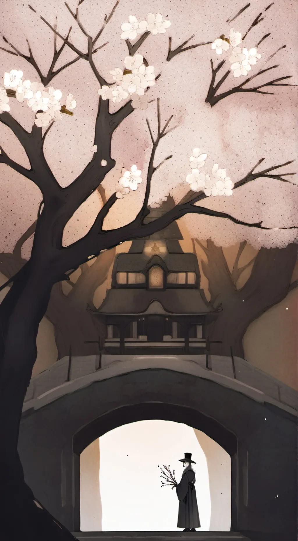 ai character: demon slayer  background