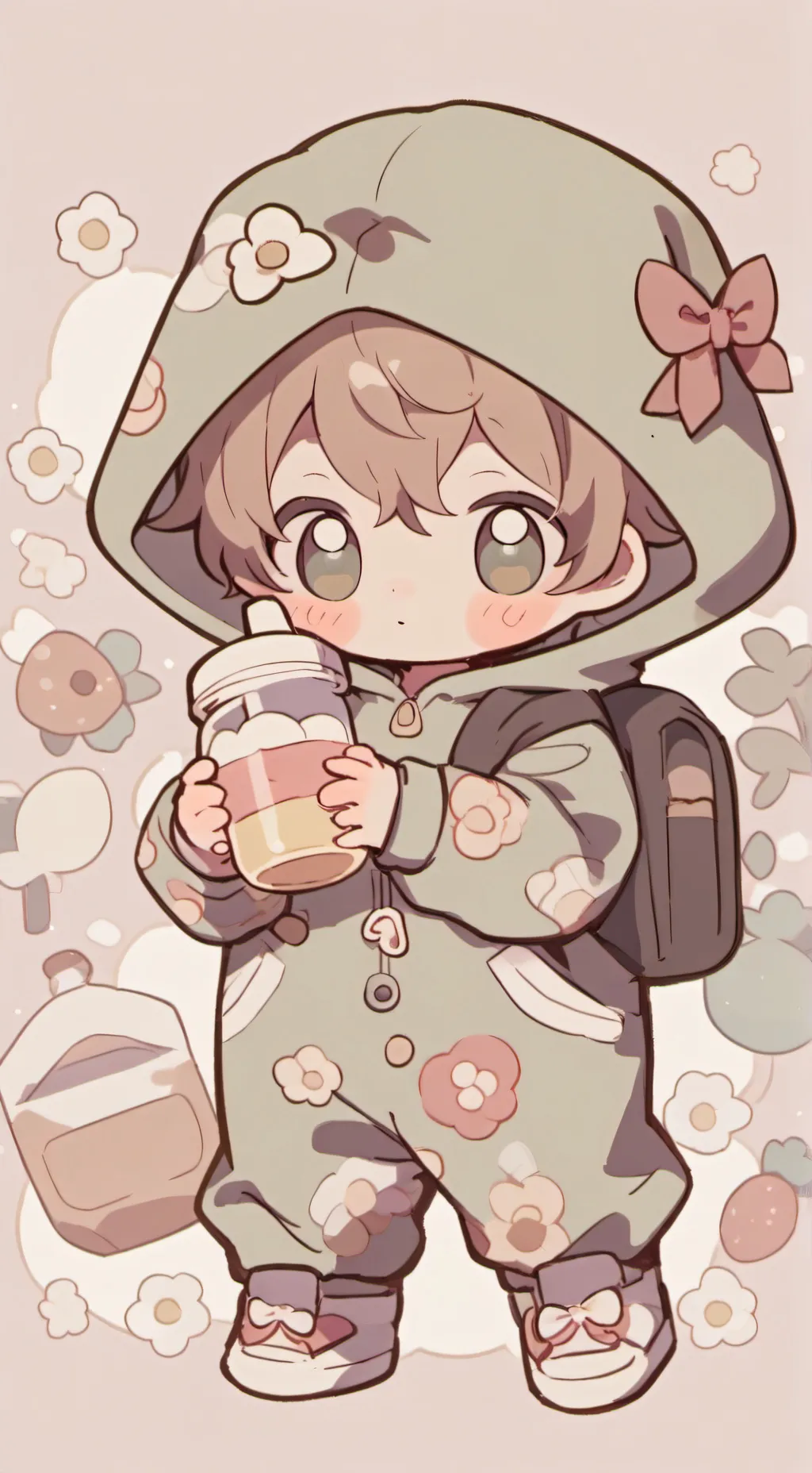 ai character: baby minis background