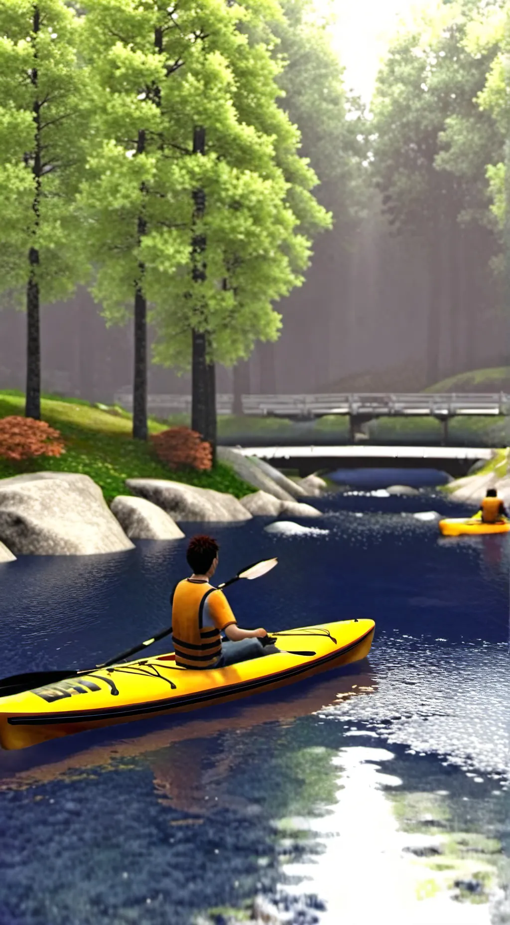 ai character: Sprunked background