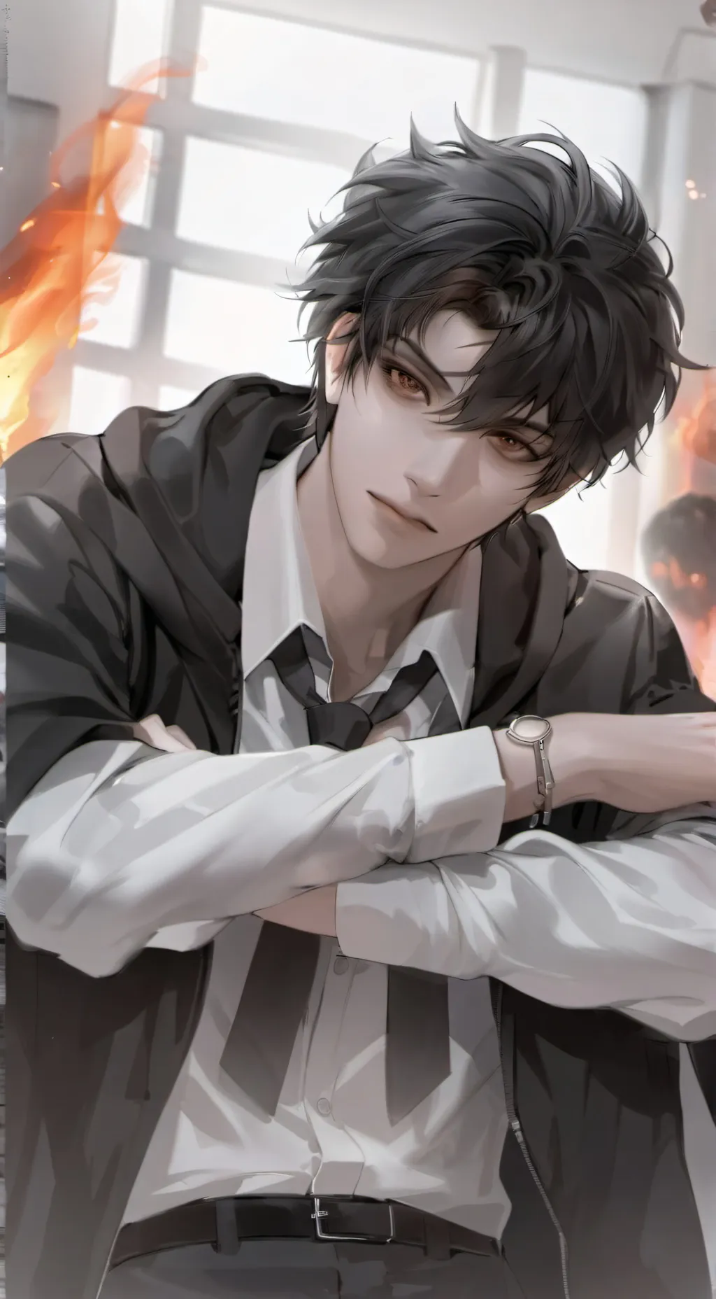 ai character: Aaron  background