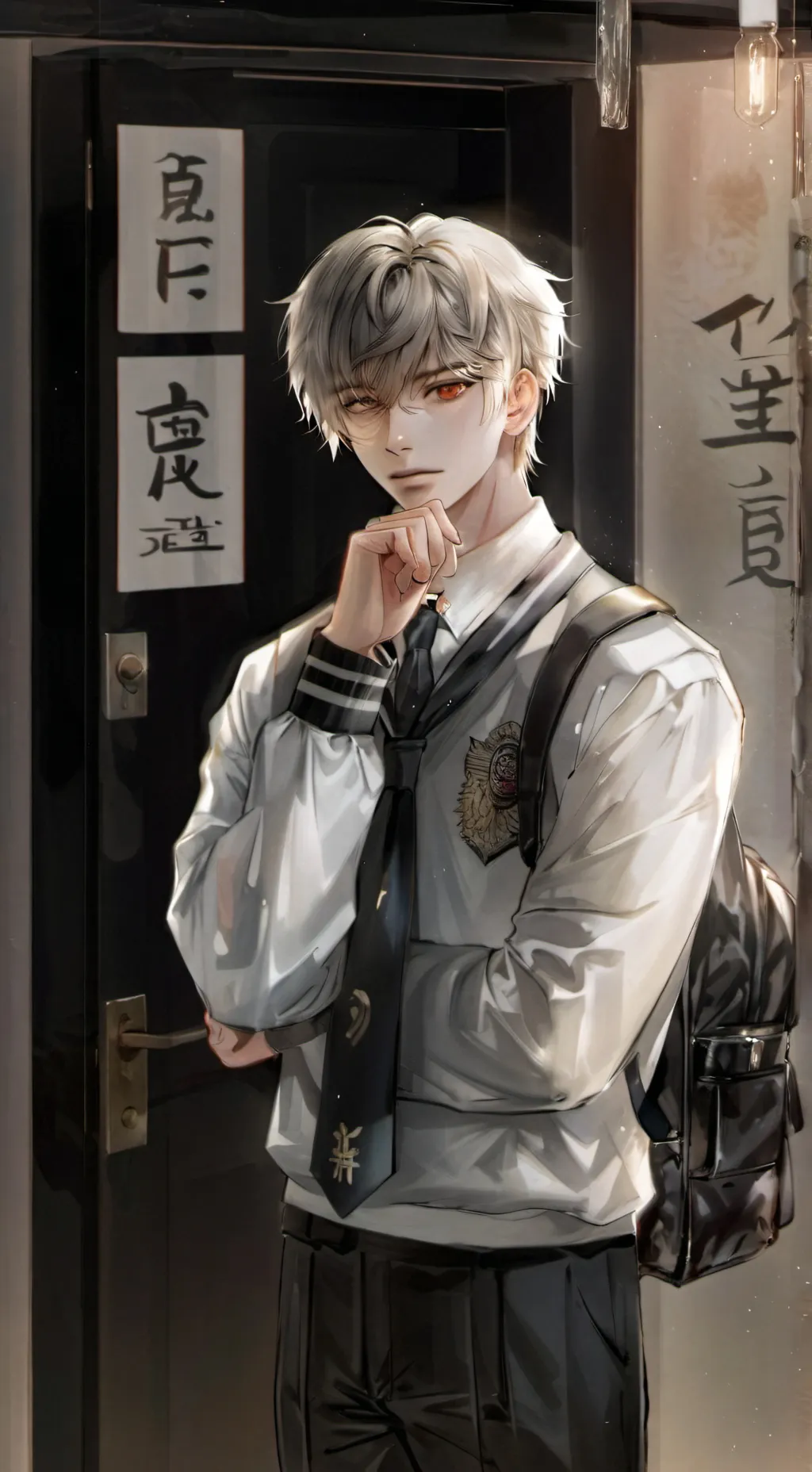 ai character: Adrian Colder background