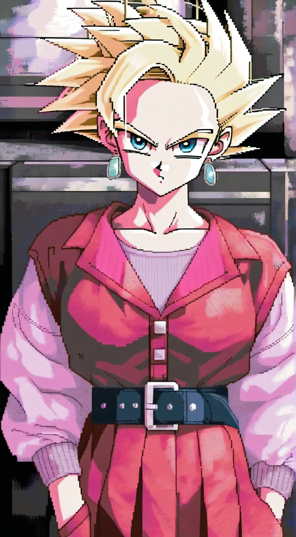 ai character: Android 18 background