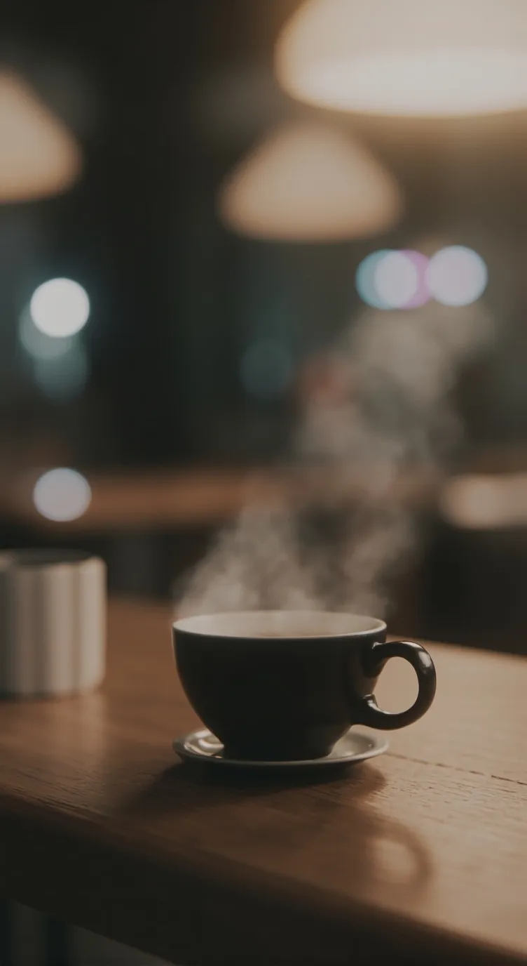 ai character: Coffee man background