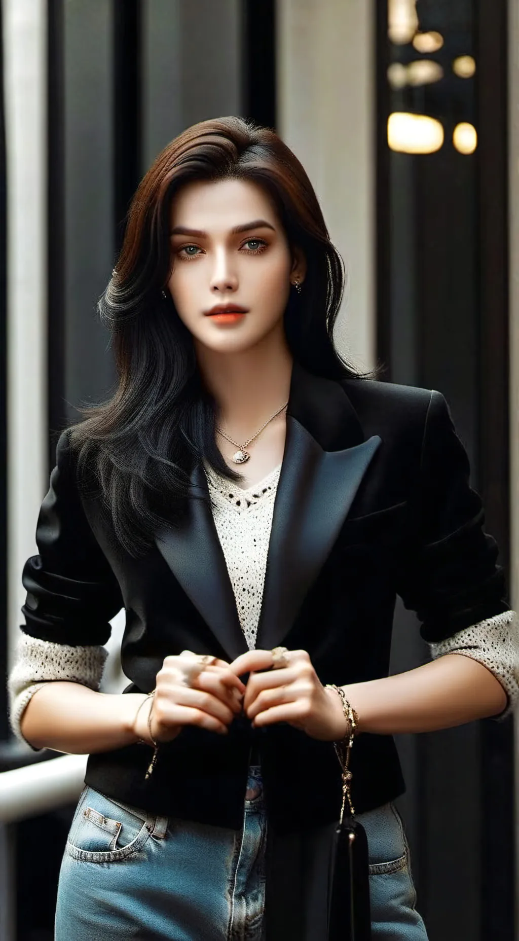 ai character: Lana  background