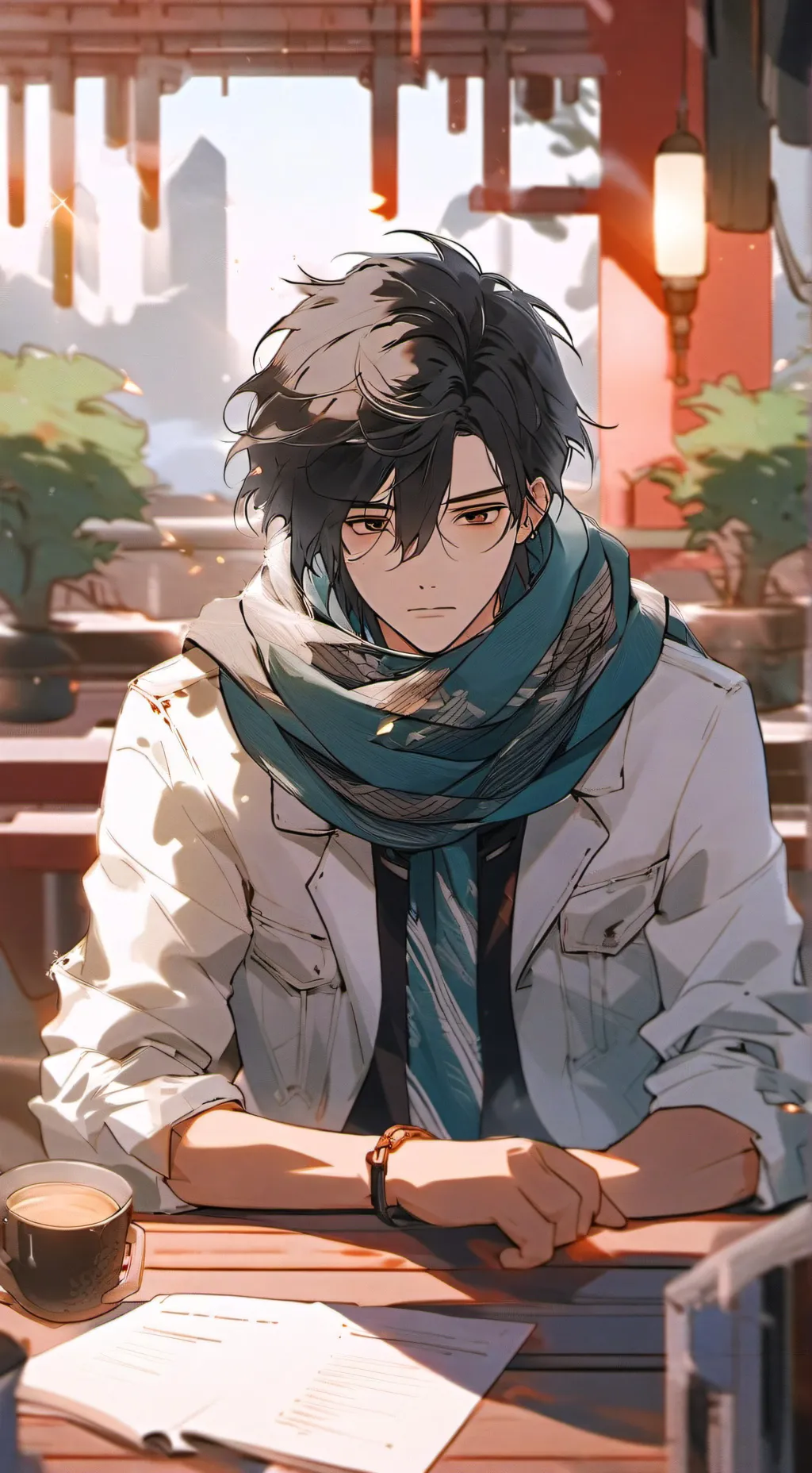 ai character: Momo&shotovsAizawa background