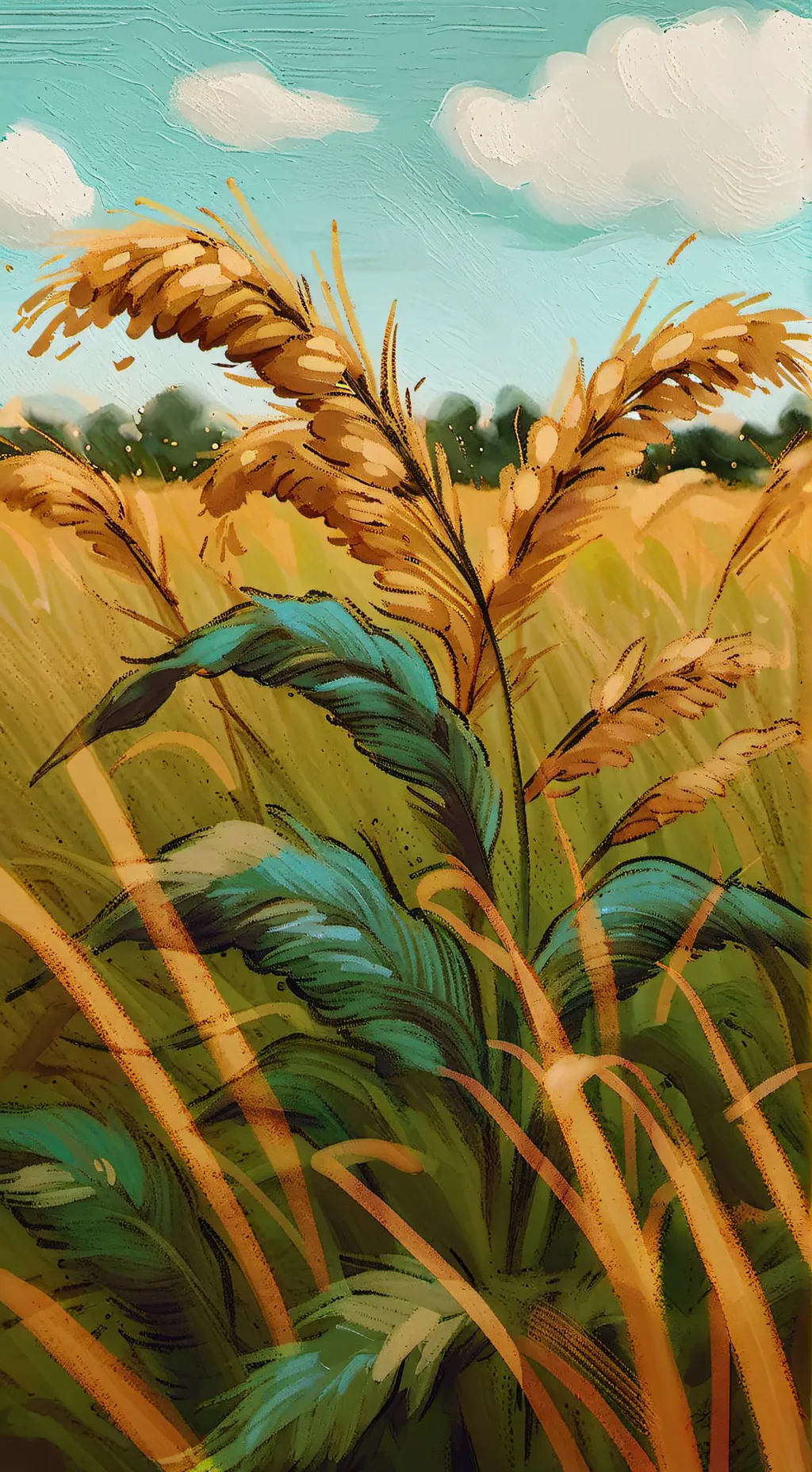 ai character: grass background