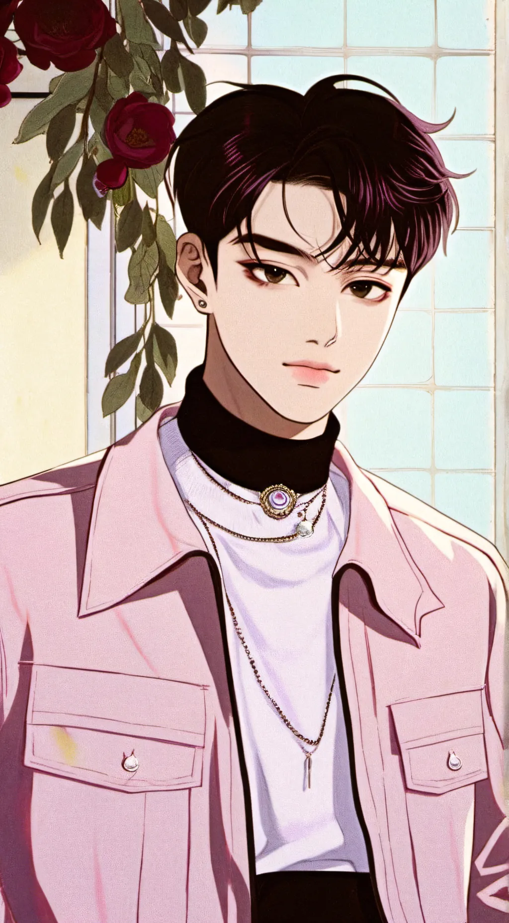 ai character: top background