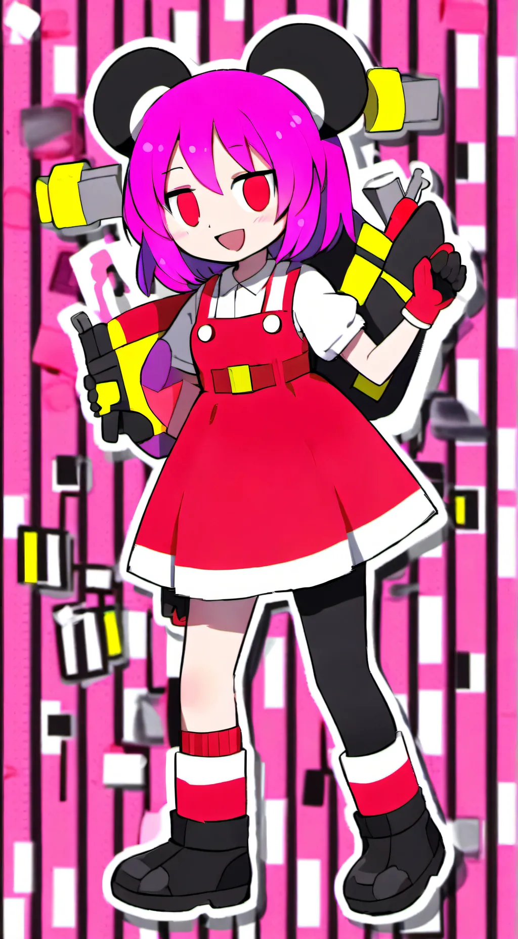 ai character: giant mecha background