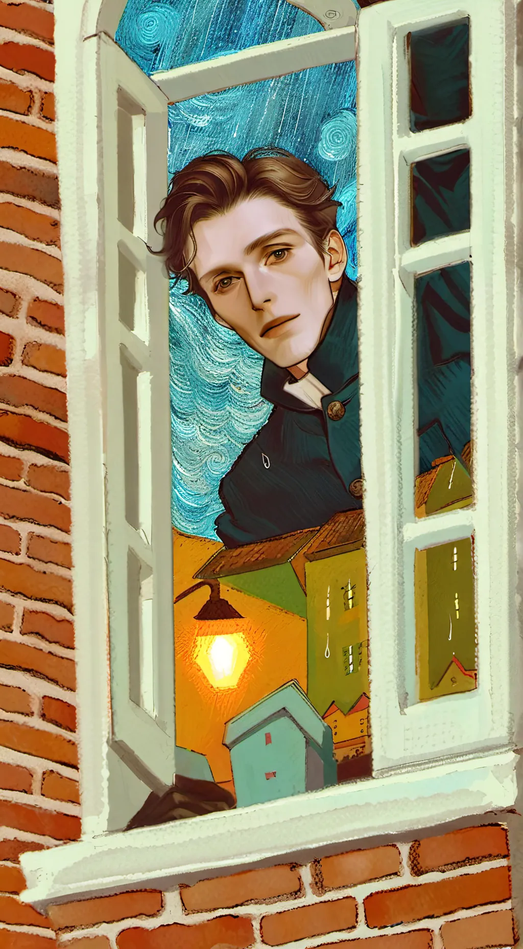 ai character: visitor background