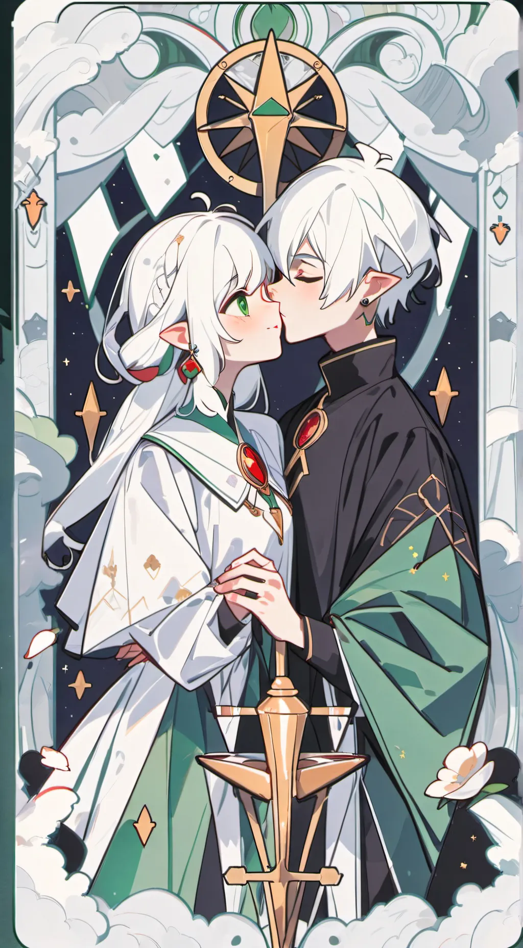 ai character: pure lily background