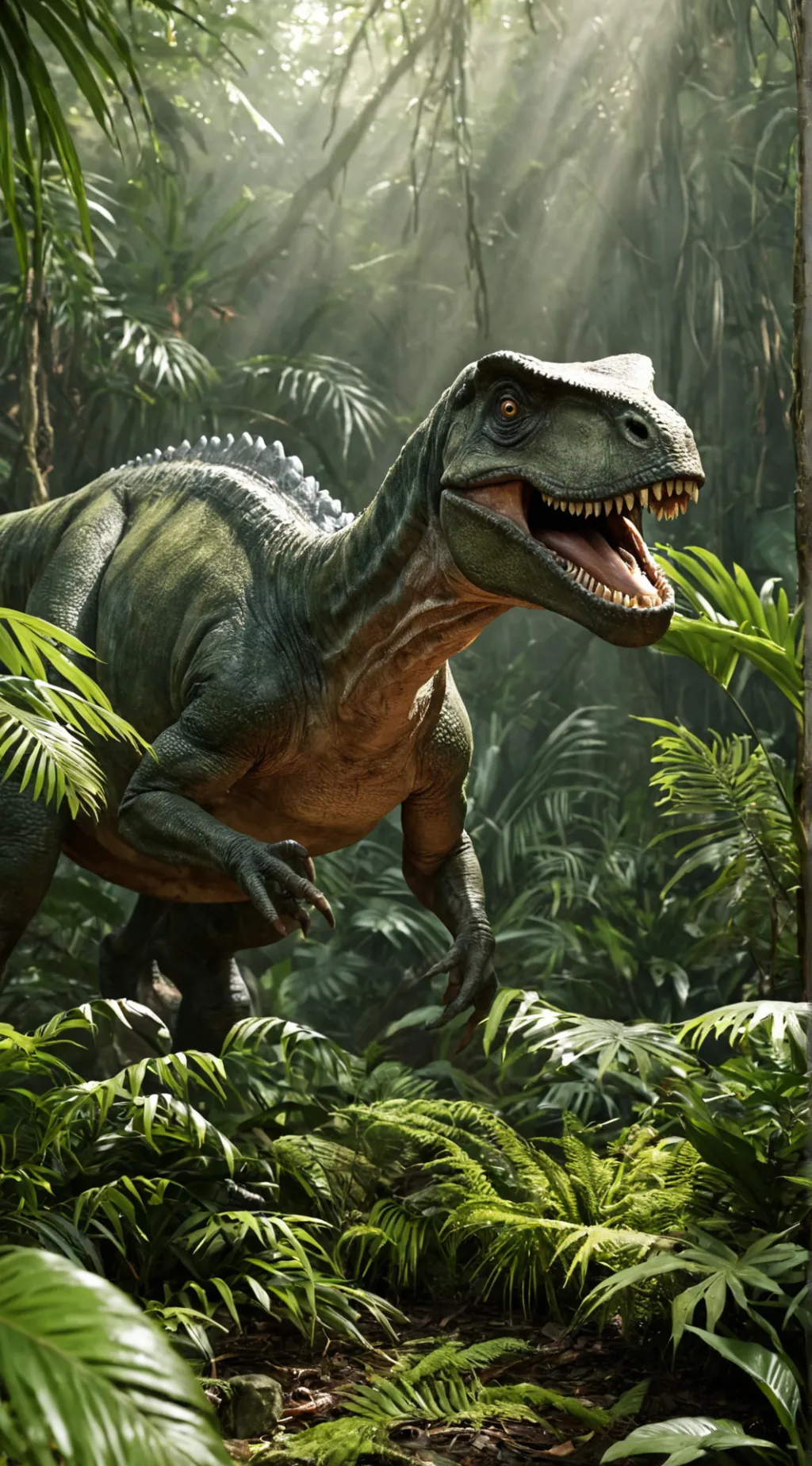 ai character: velocarapter  background