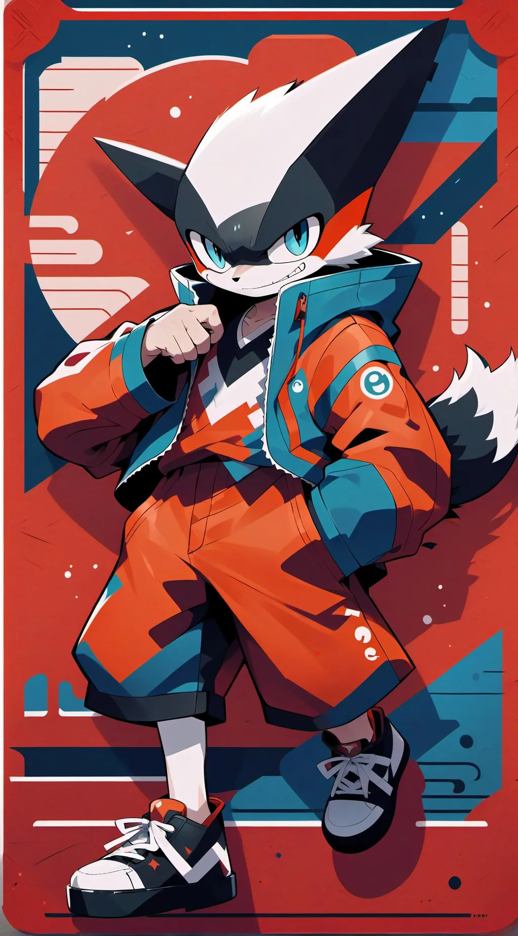 ai character: uwu cat  background