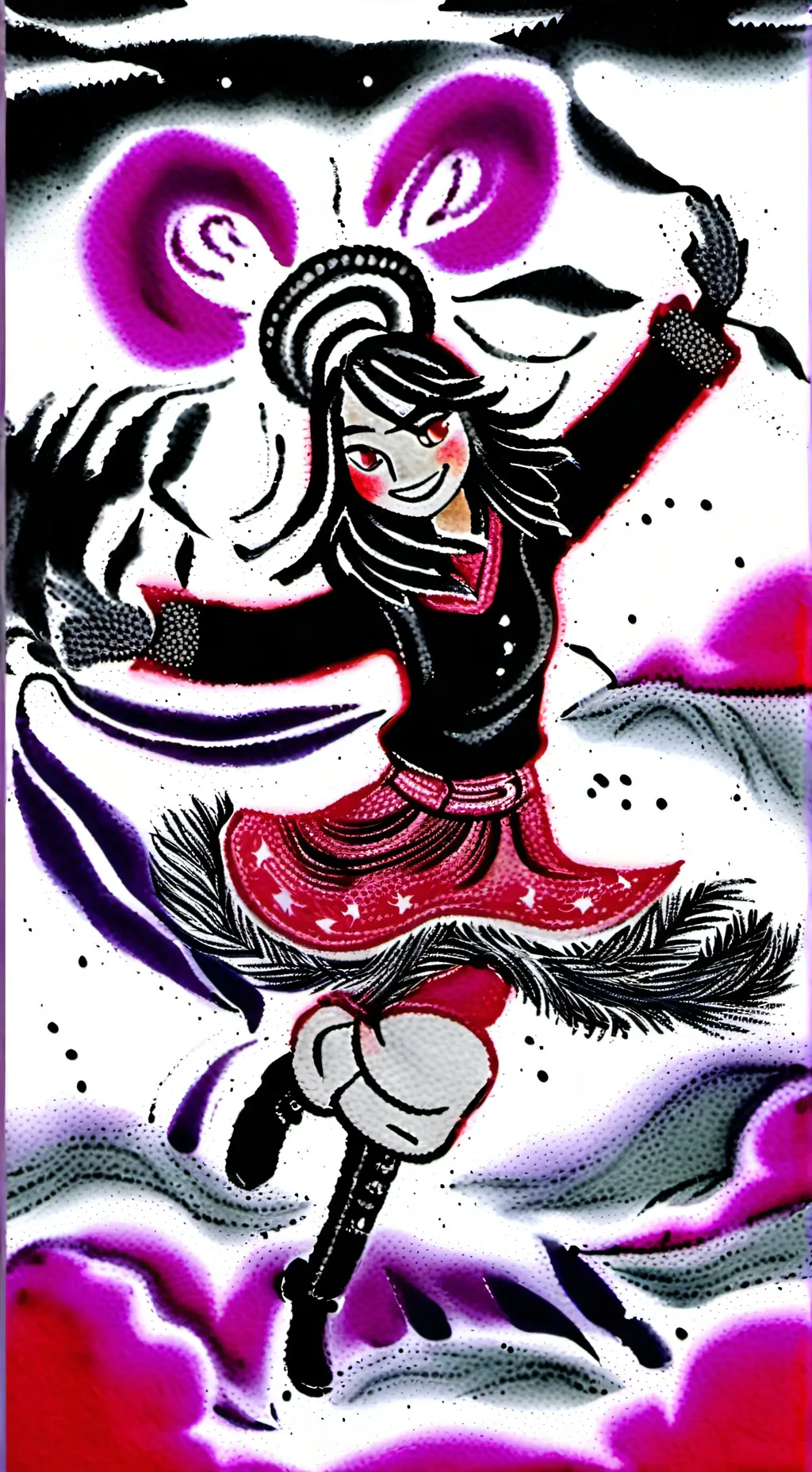 ai character: Lyria Shadowveil background