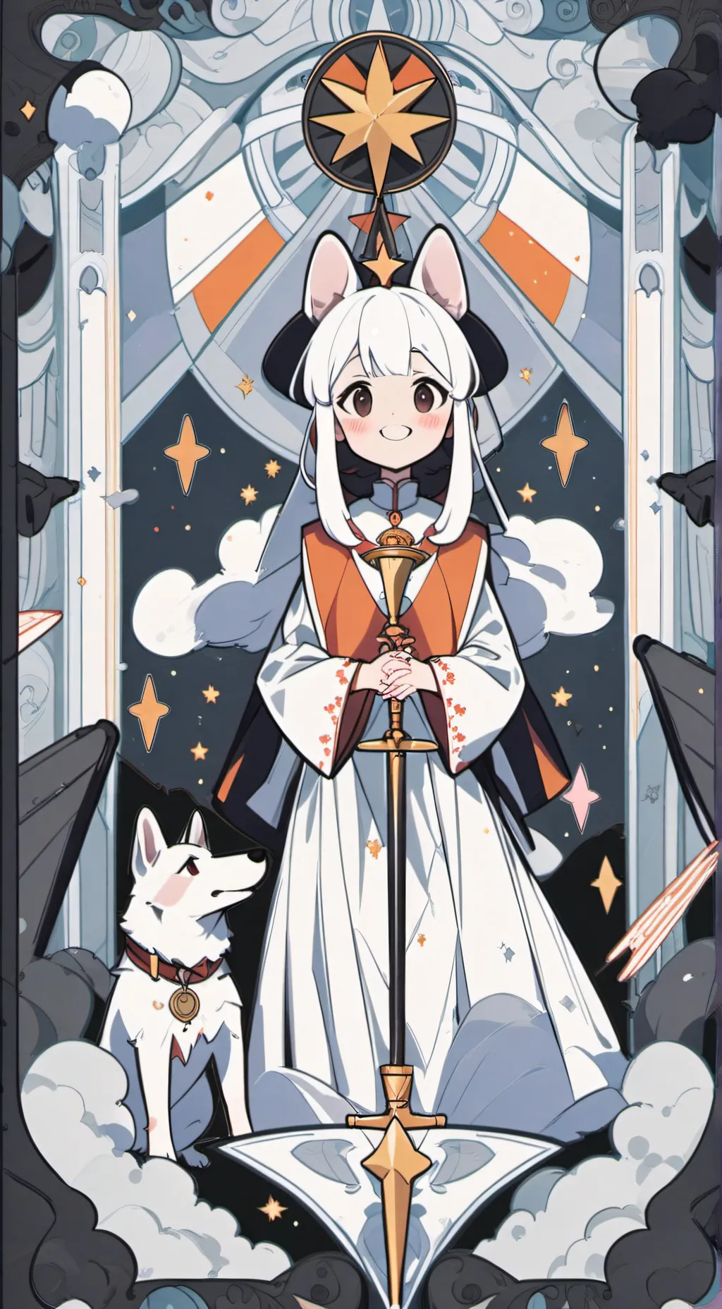 ai character: los smile critters background