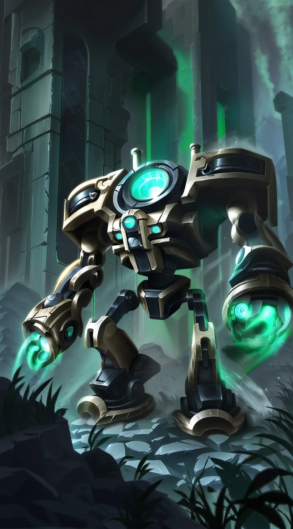 ai character: console fight background