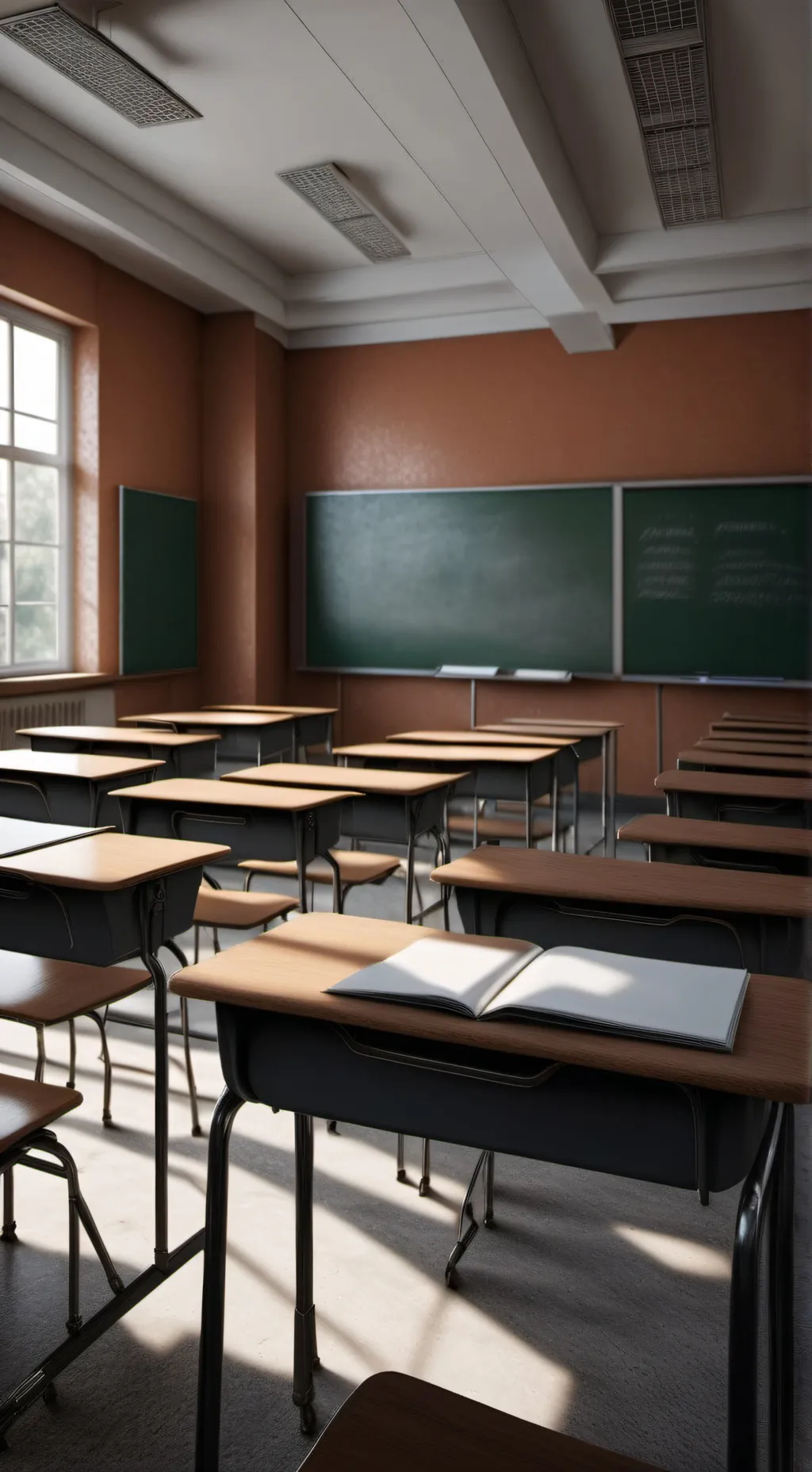 ai character: Classroom background