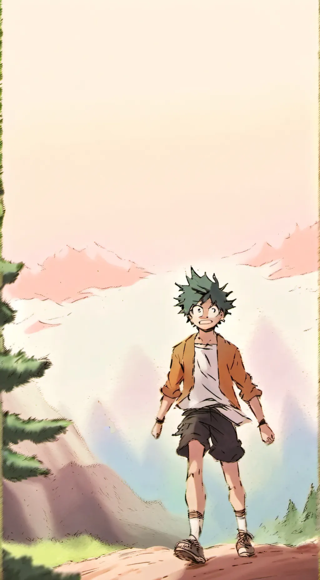 ai character: experimento en MHA background