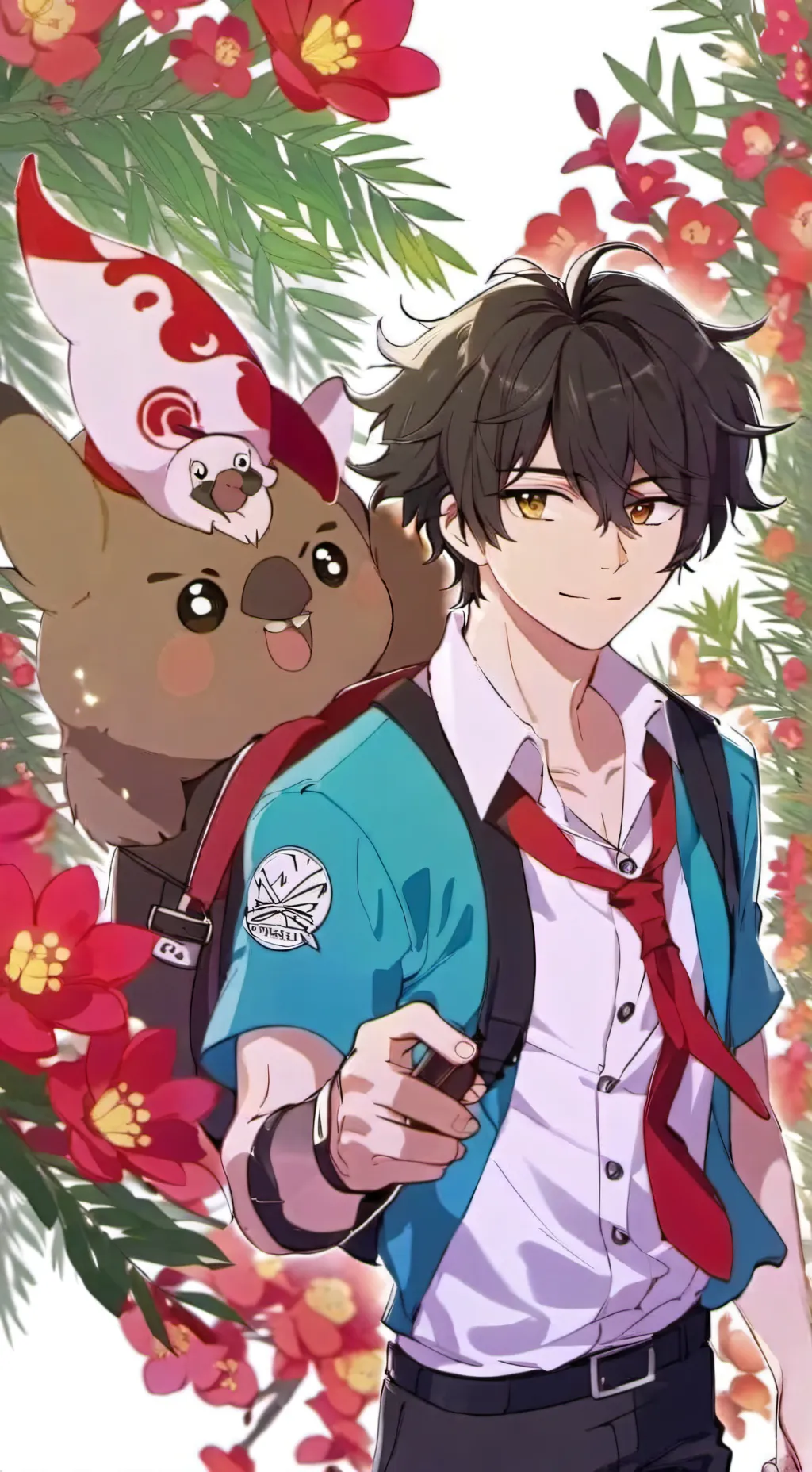 ai character: Jay y tu💛💙 background