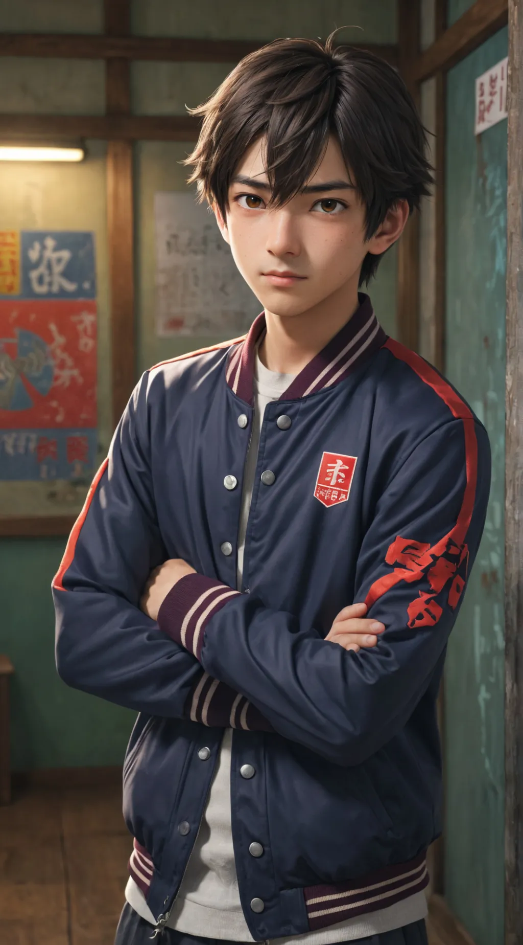 ai character: Boastful Rival background