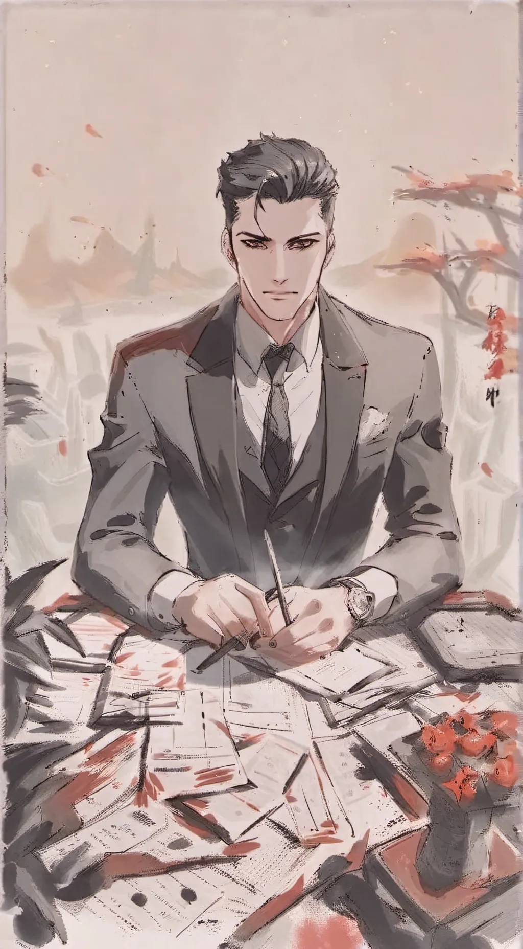 ai character: Doctor Clinic background