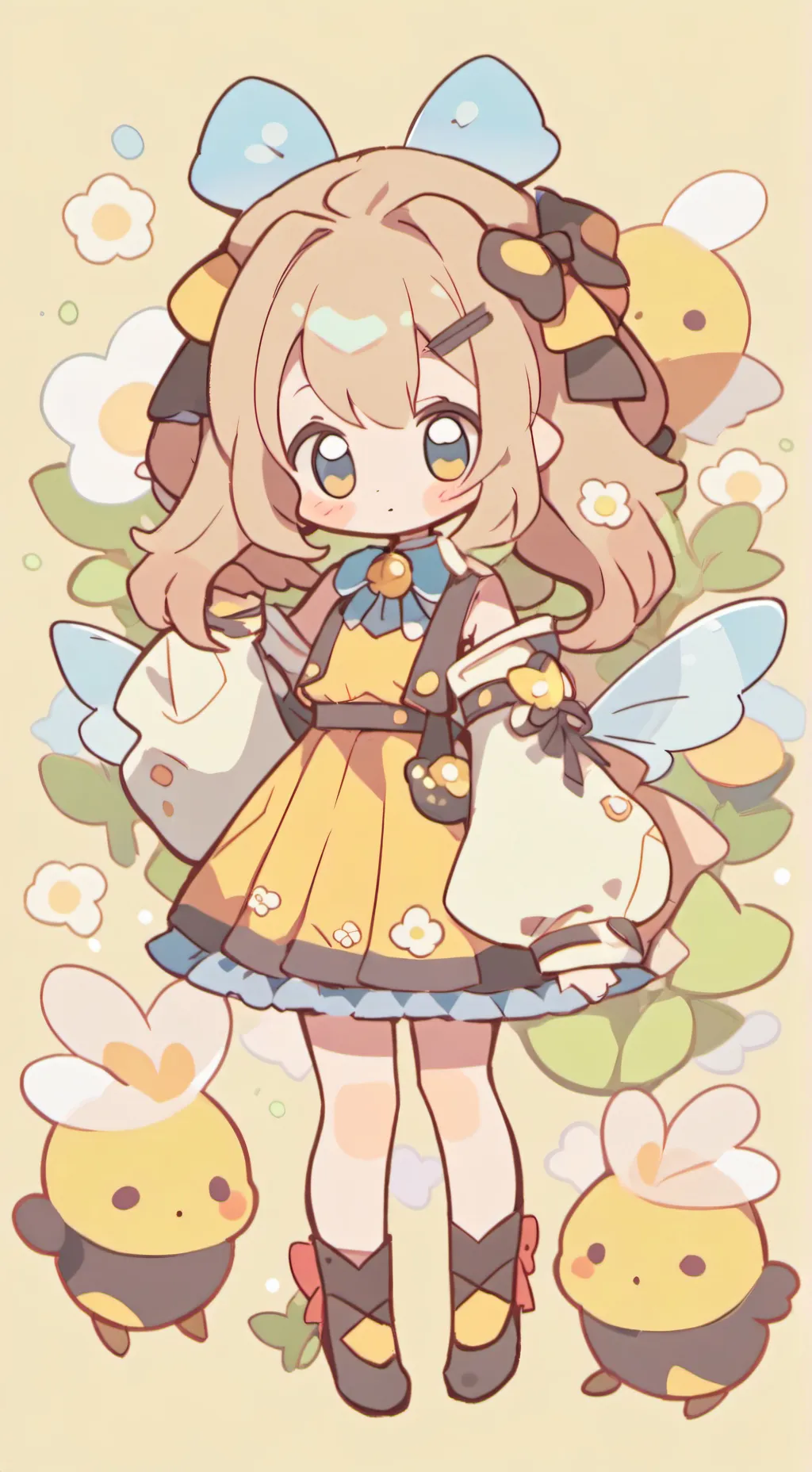 ai character: Bummble beee MHA background