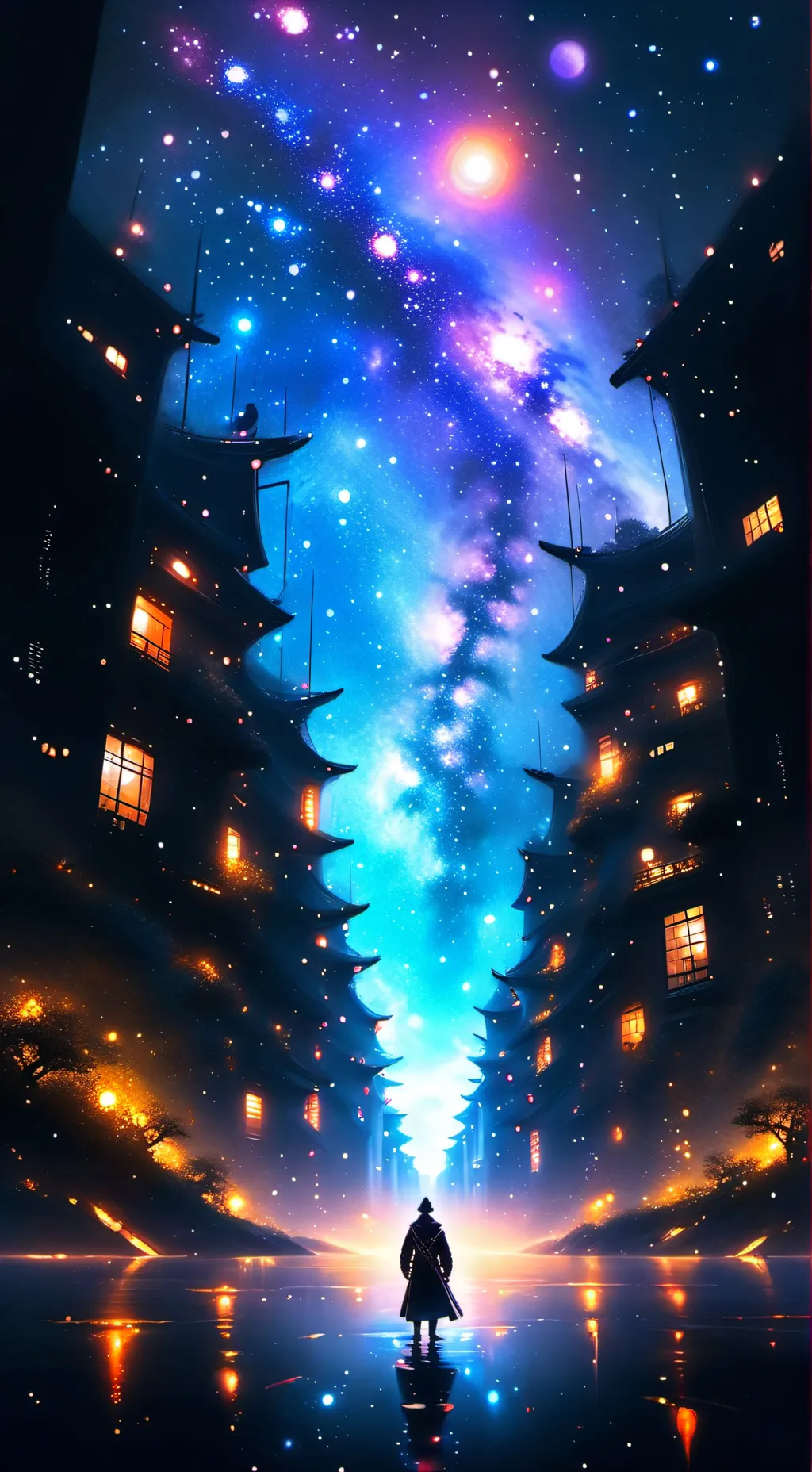 ai character: Deku+Bakugo  background