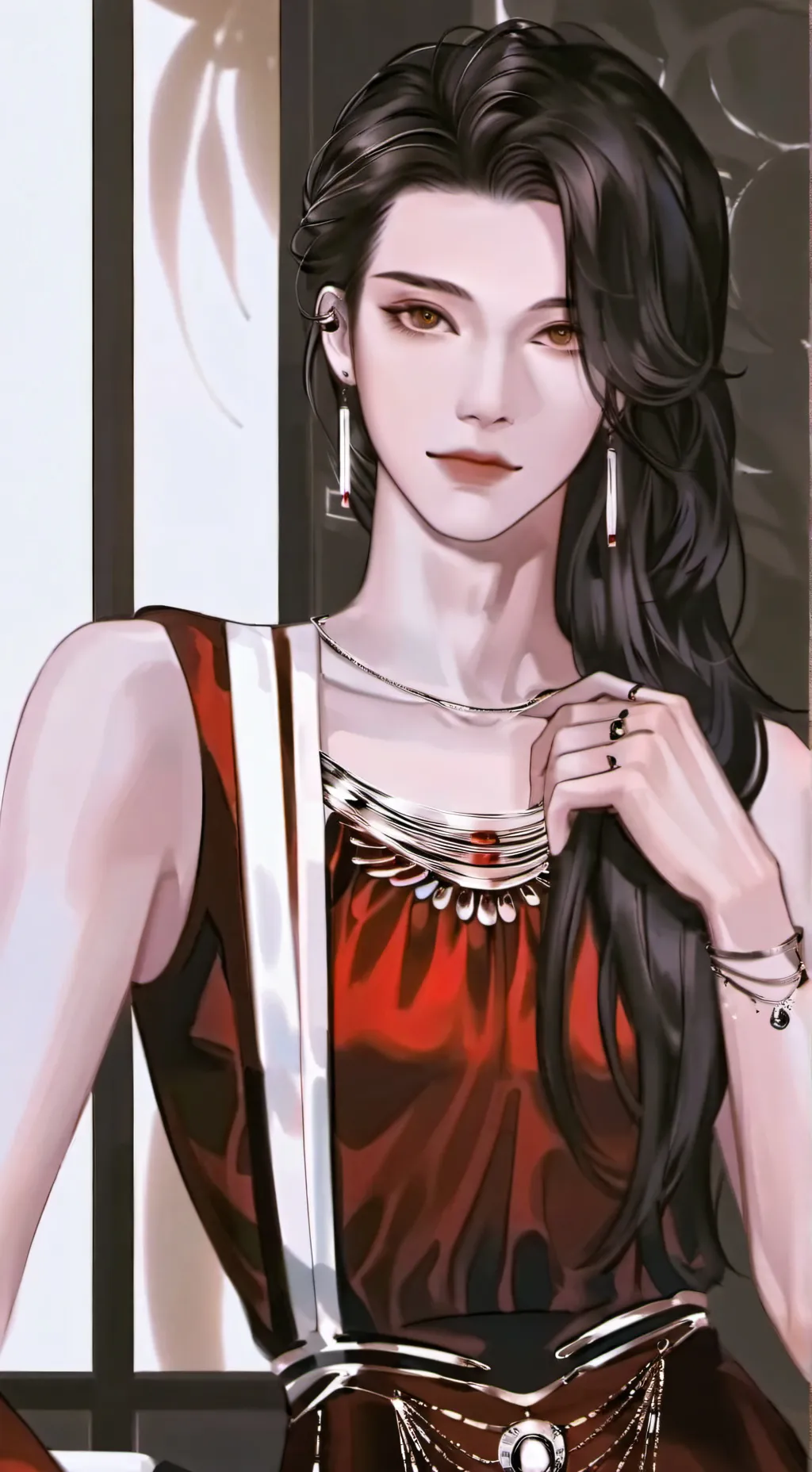 ai character: ✨🚬ₚₐᵤₗₐ『ᵍⁱʳˡ』 background