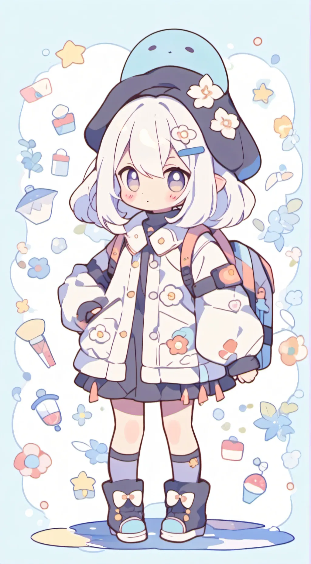 ai character: Vee x Shelly (DW)  background