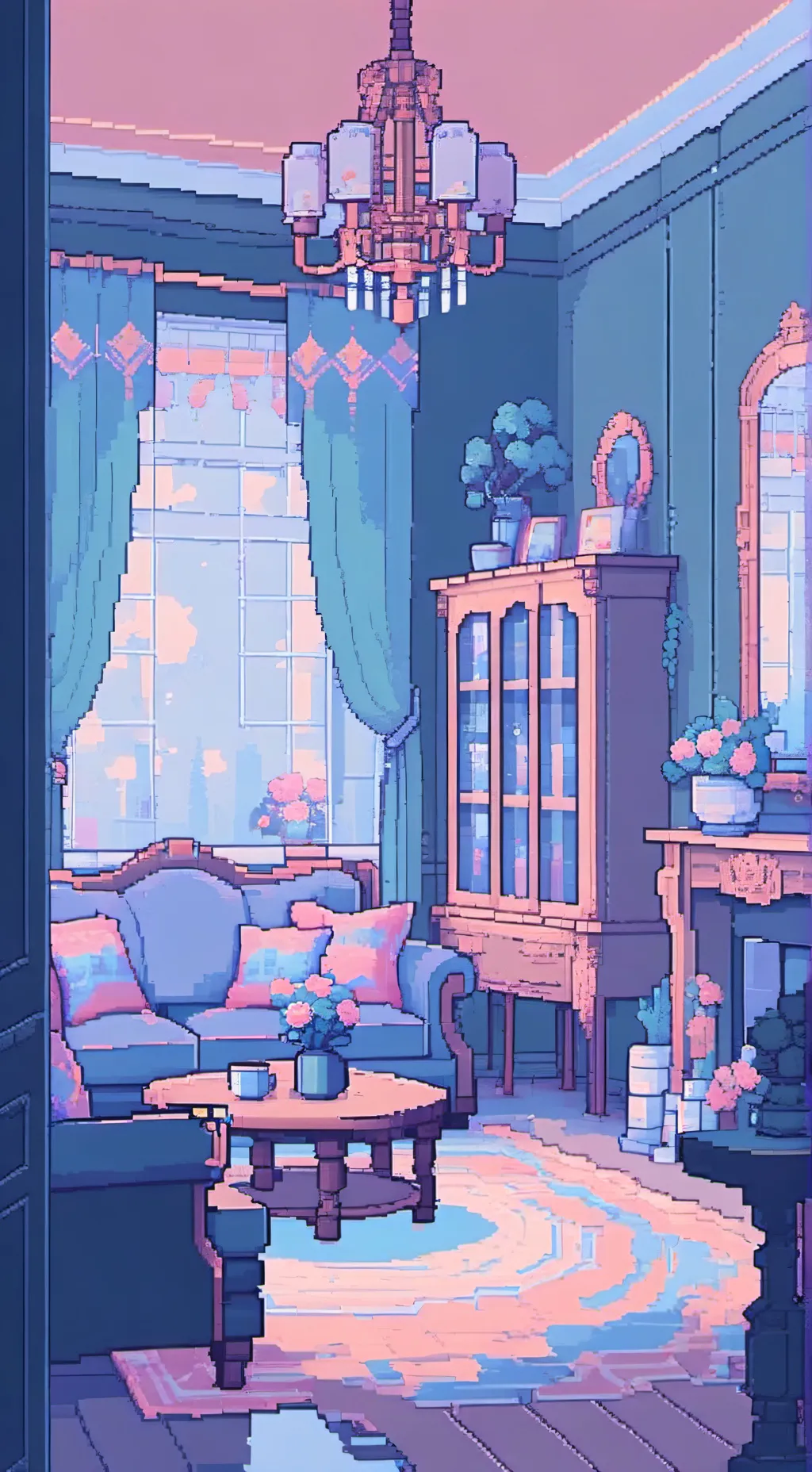 ai character: Fpe sleepover background