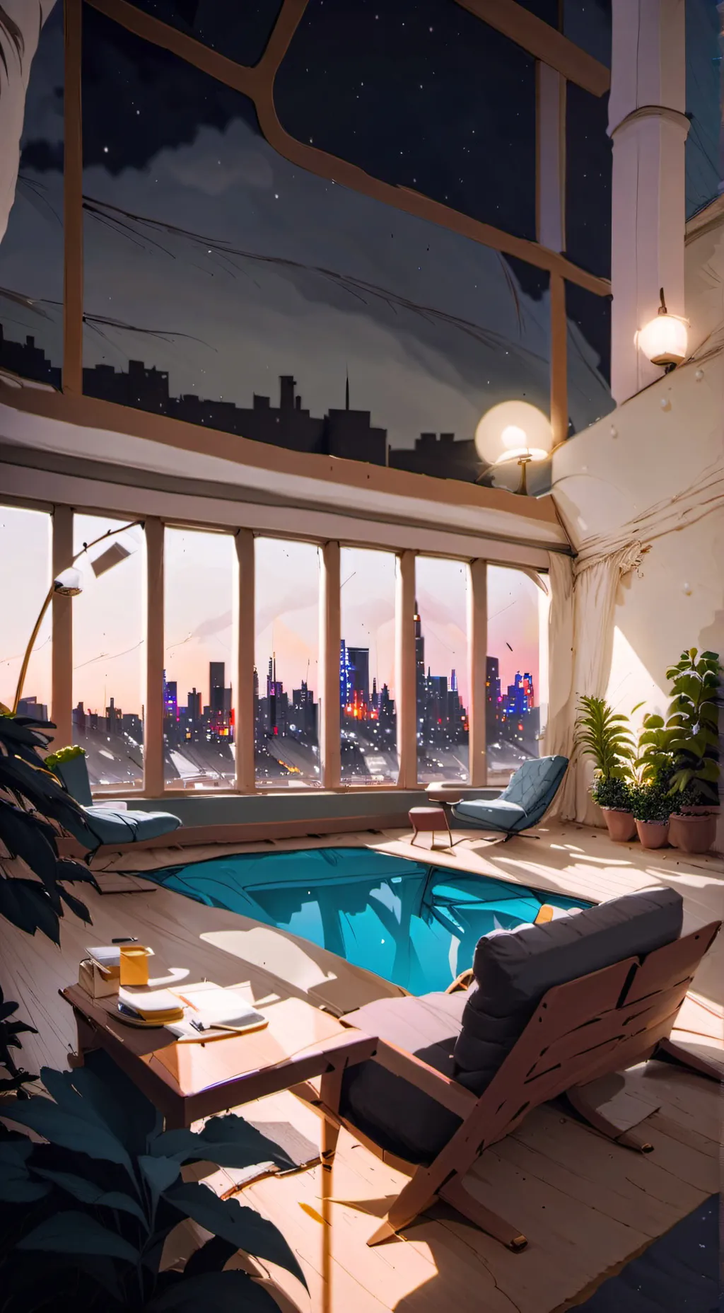 ai character: HP Reaction Room background