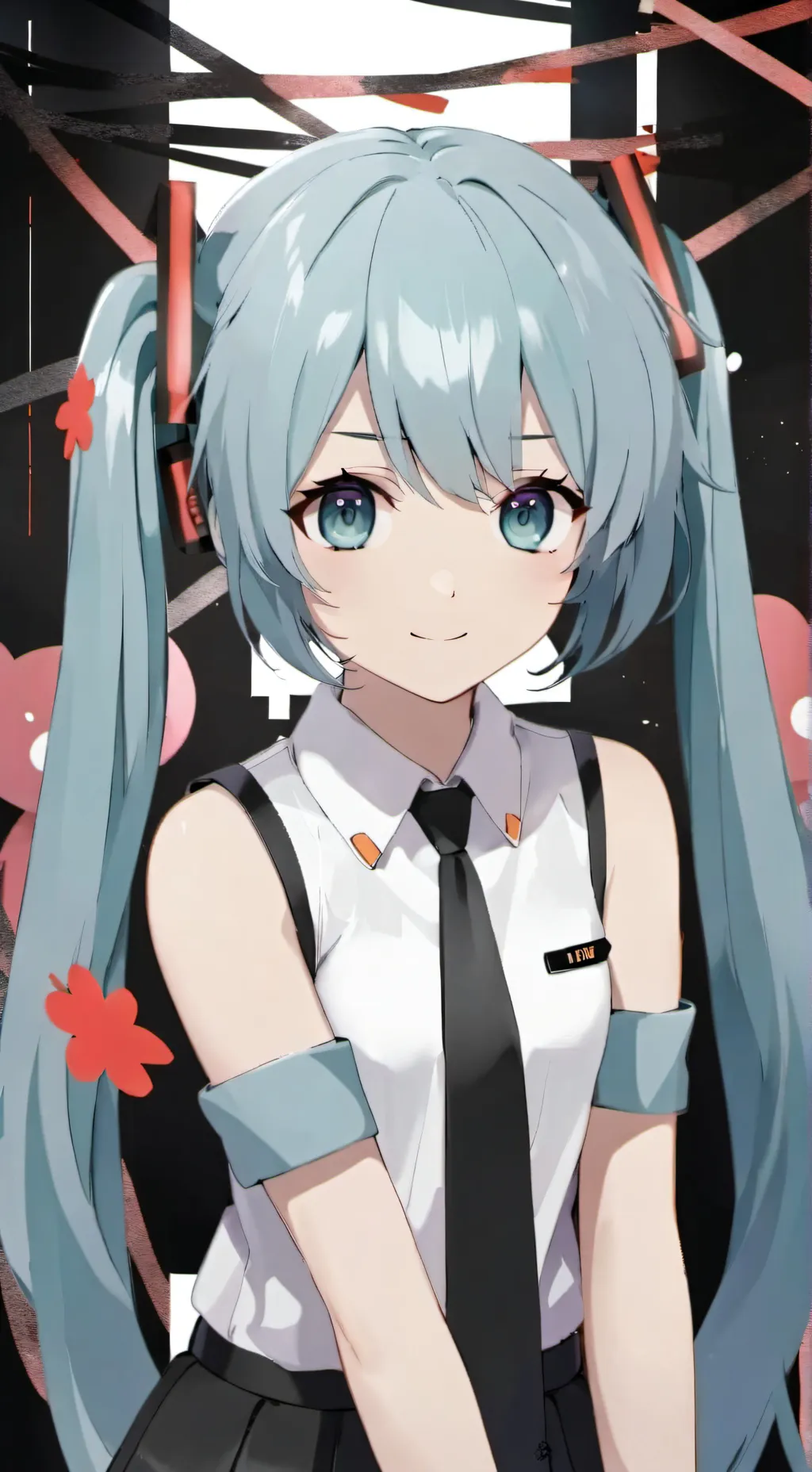 ai character: HATSUNE MIKU  background