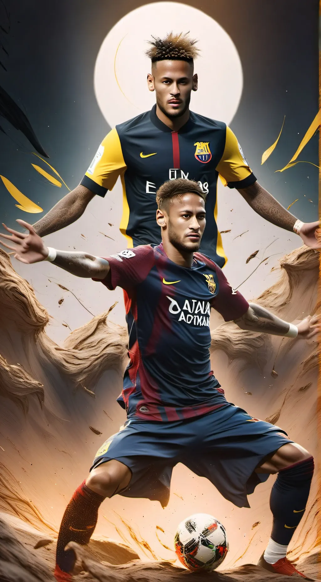 ai character: Neymar Jr  background