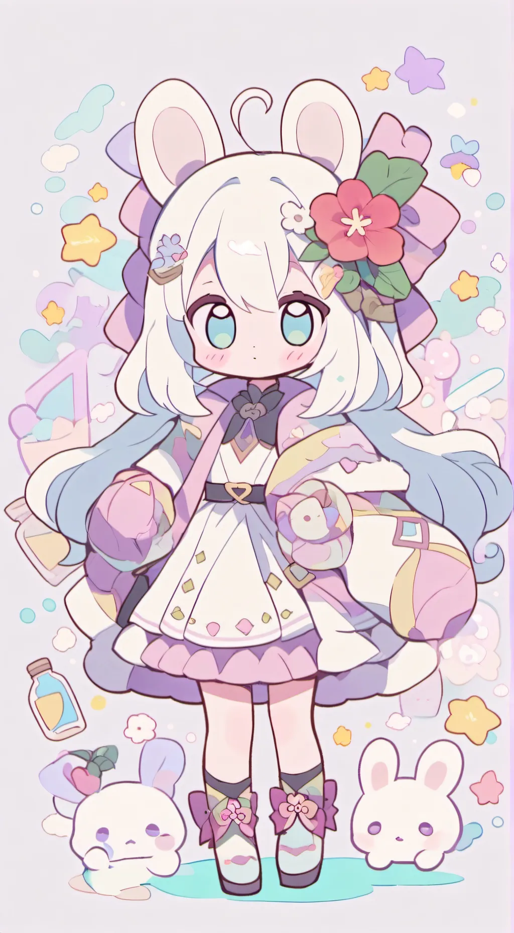 ai character: Gemini x lunar background