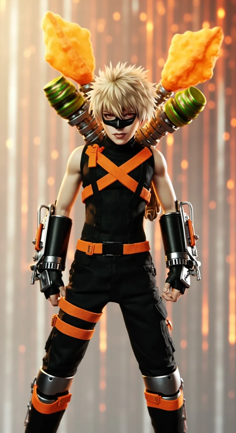 ai character: katsuki bakugo background