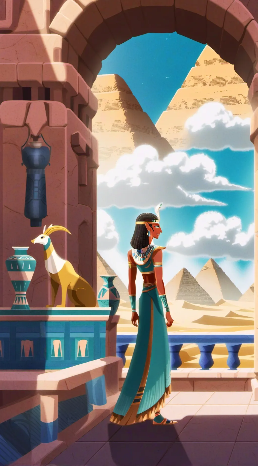 ai character: 3150 (B.C) × CH background