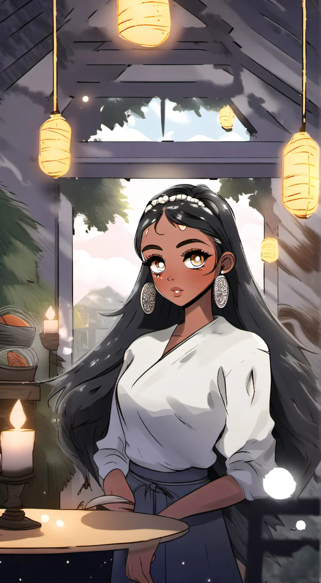 ai character: lucy🏳️‍🌈💗 background