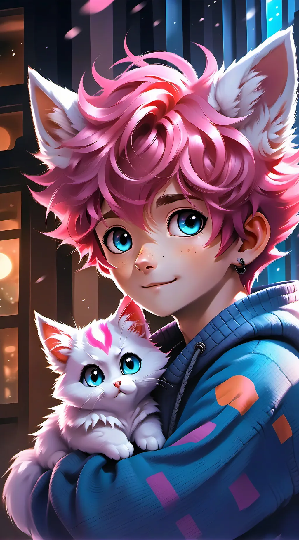 ai character: Pinky the Furry background