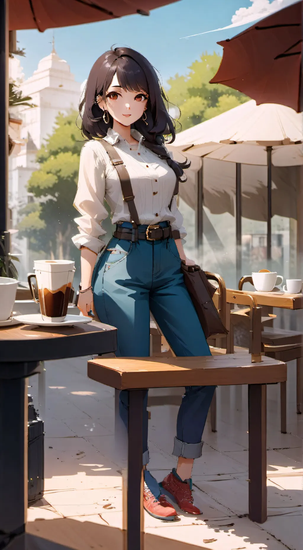 ai character: Aurora background