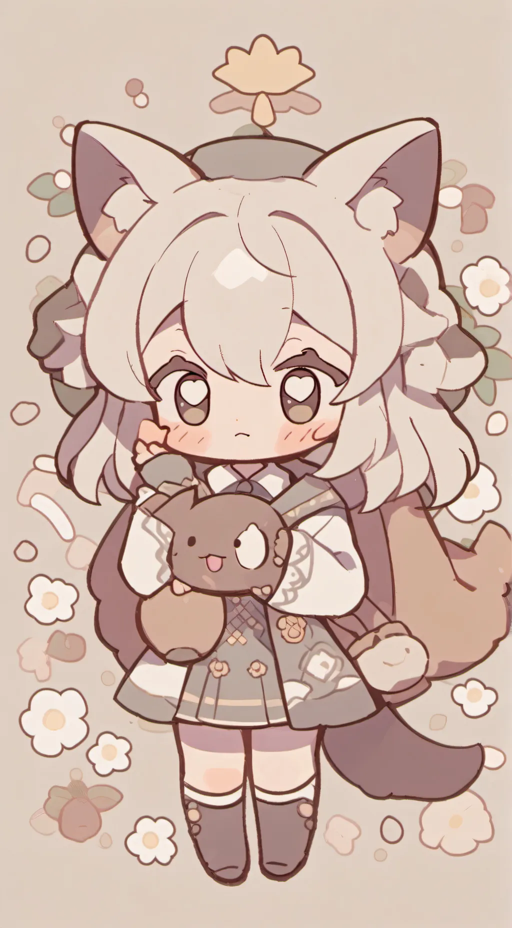 ai character: Catnap But CUTE background