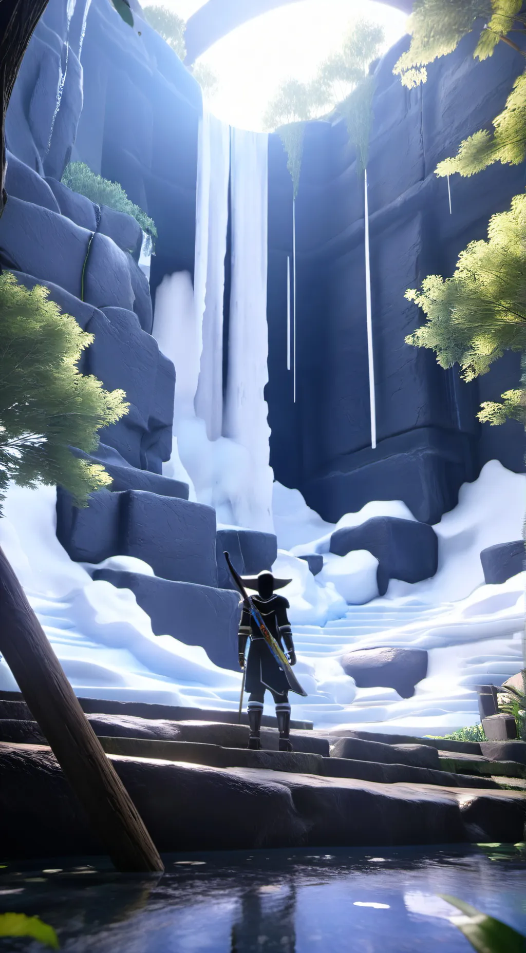 ai character: vee background