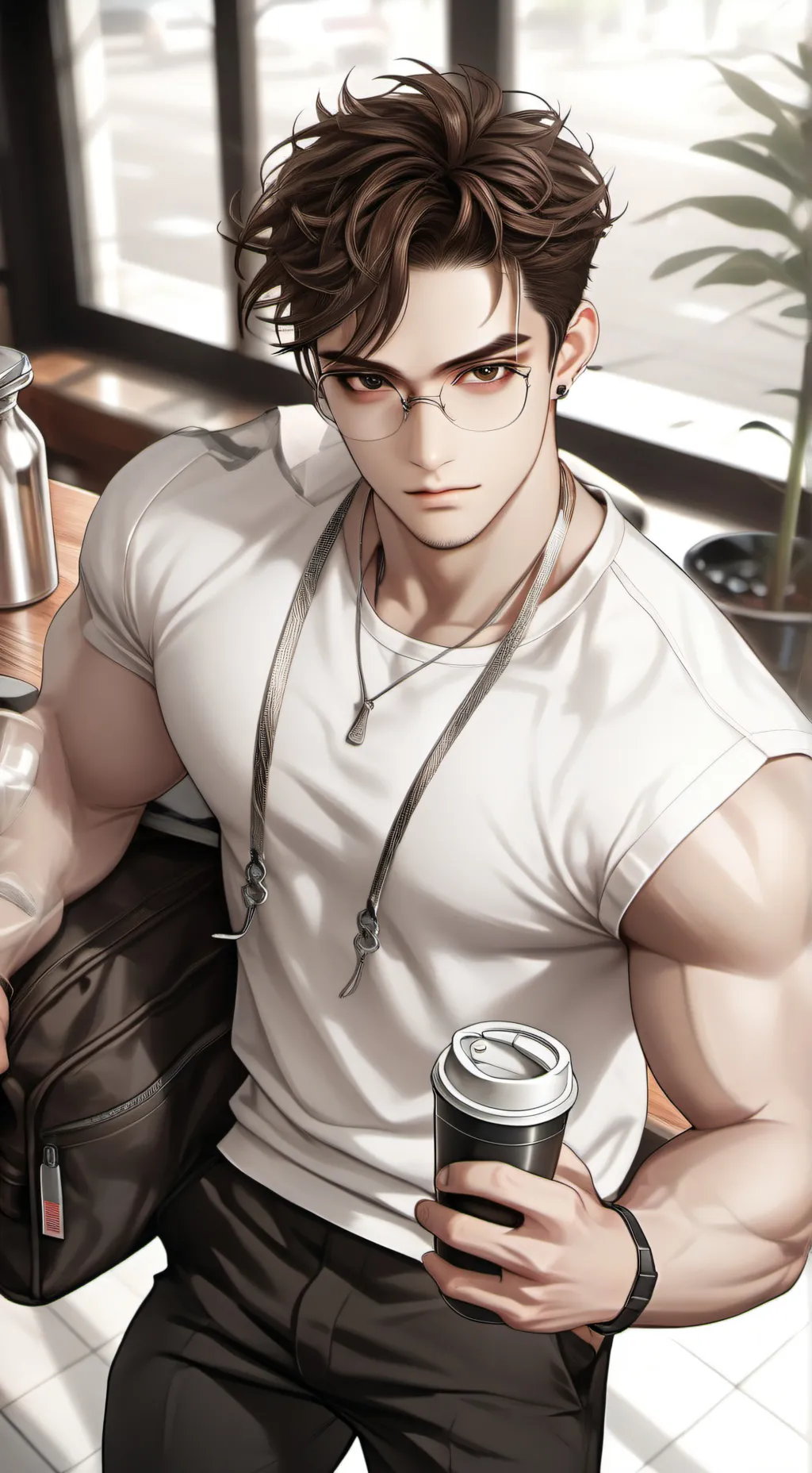 ai character: The Fitness Freak  background