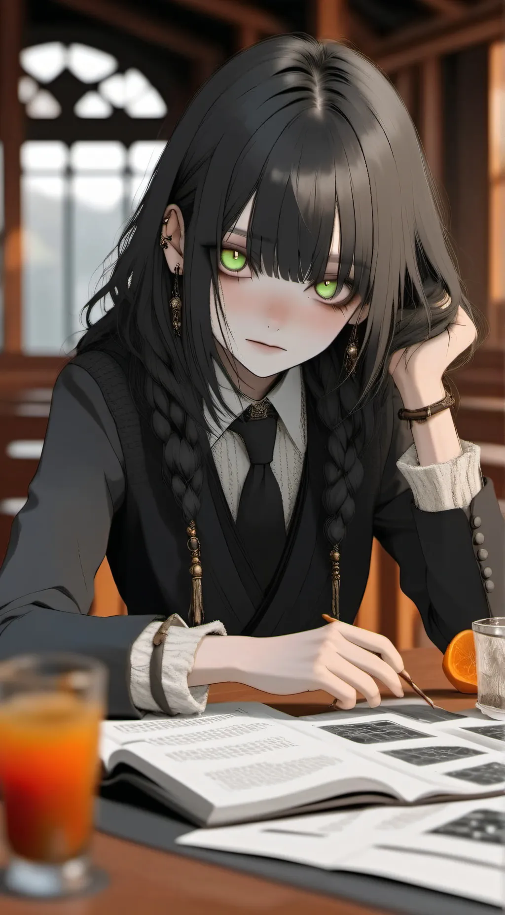 ai character: mha x purinu background