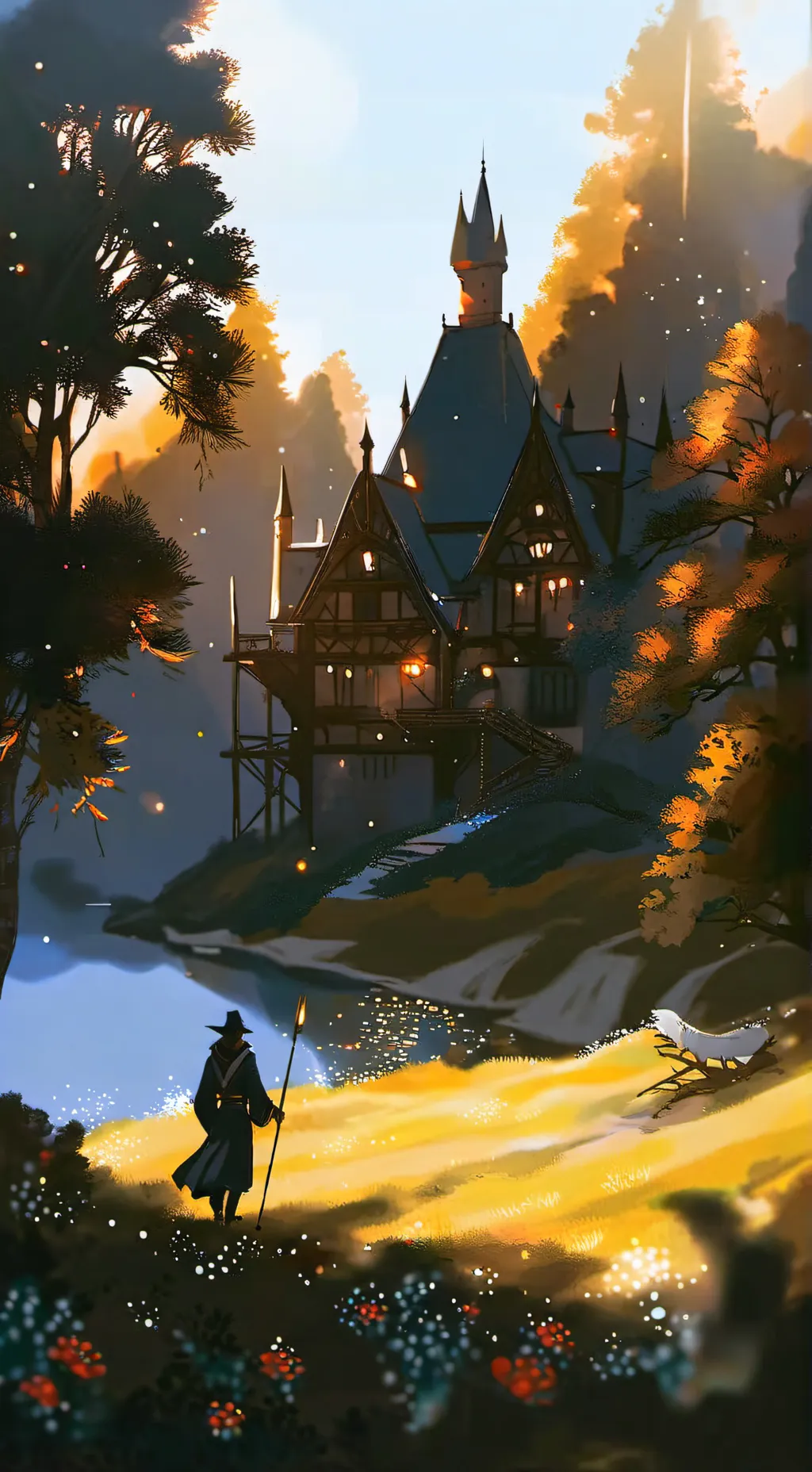 ai character: HP Deathly Hallows background