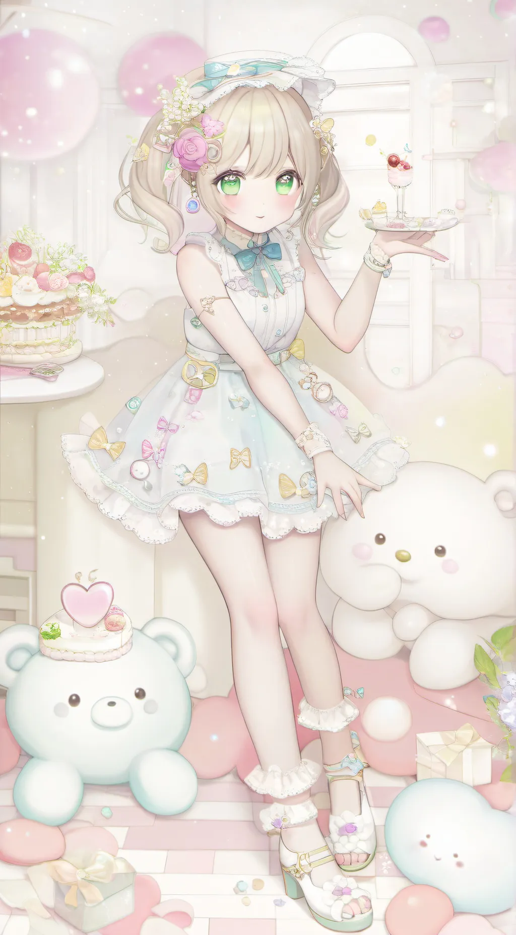 ai character: Halloween gurl background