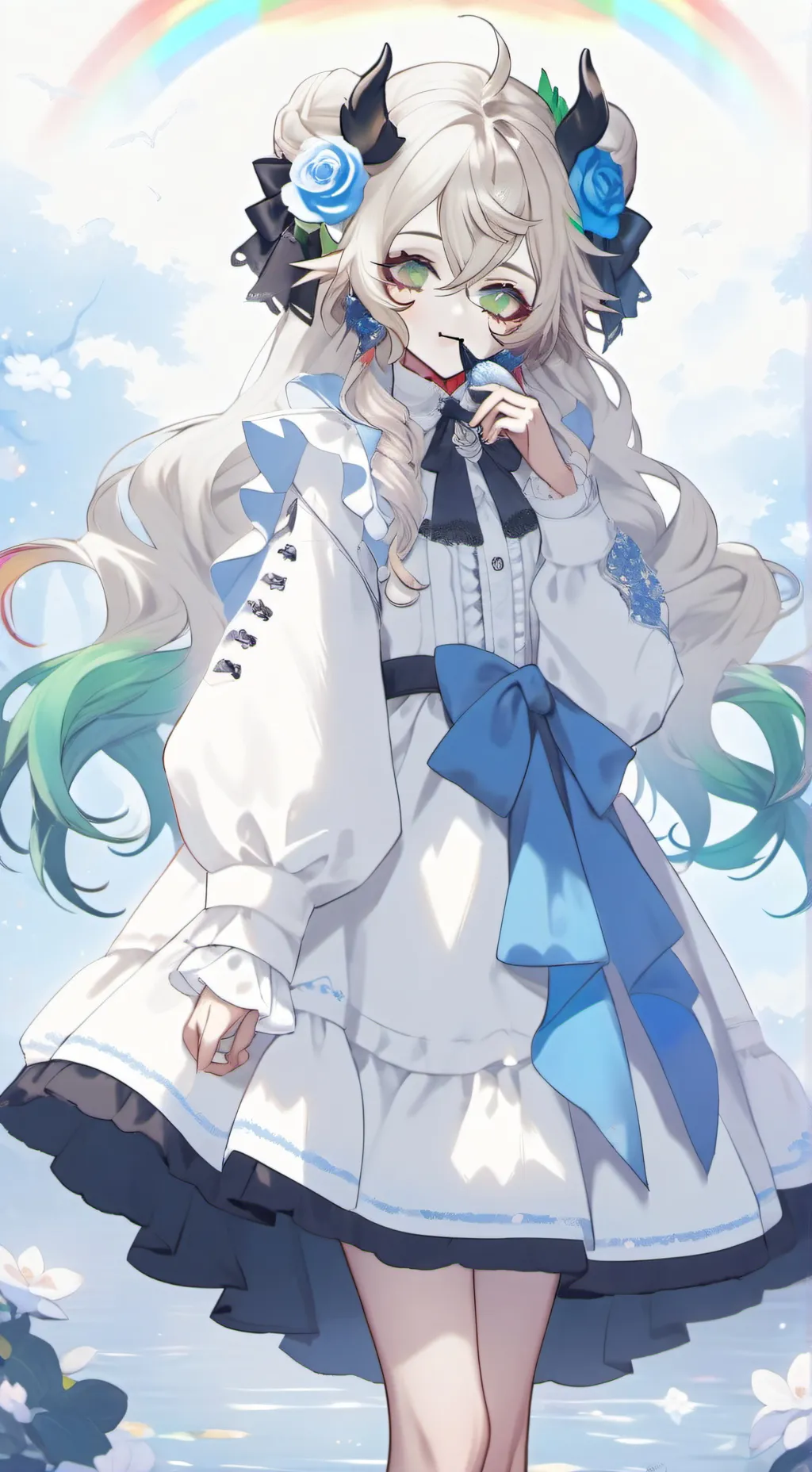 ai character: fem douma background