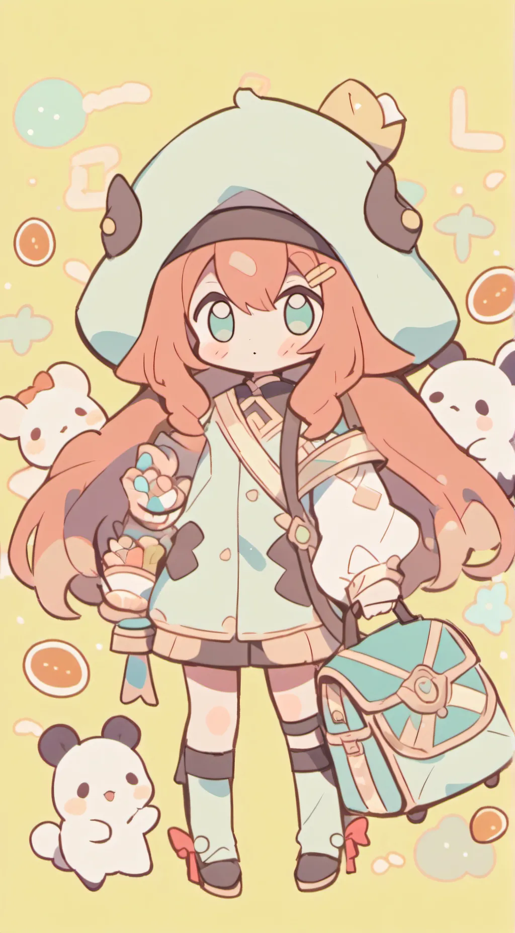 ai character: ￼ solar balls background