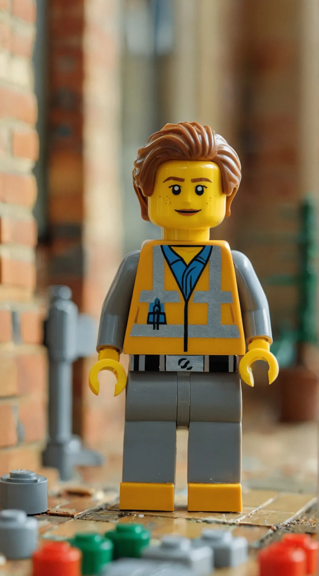 ai character: lego man background